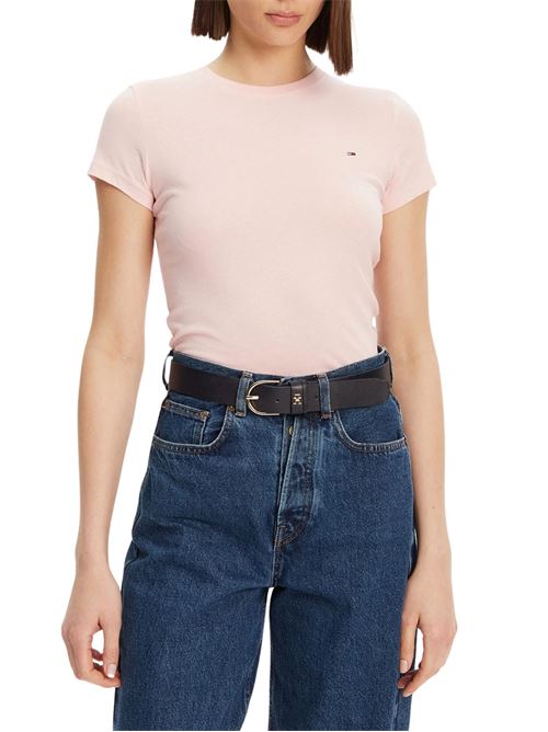 T-shirt donna rosa in cotone Tommy Jeans | DW0DW20459TH3